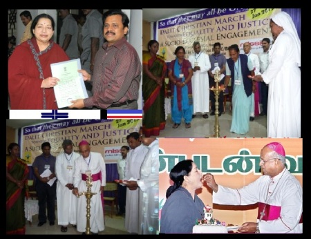Rabi Benard AIADMK supported Dalit Christian reservation